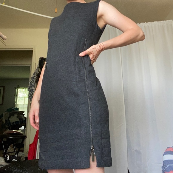 Tory Burch grey size small sheath dress - Picture 5 of 8
